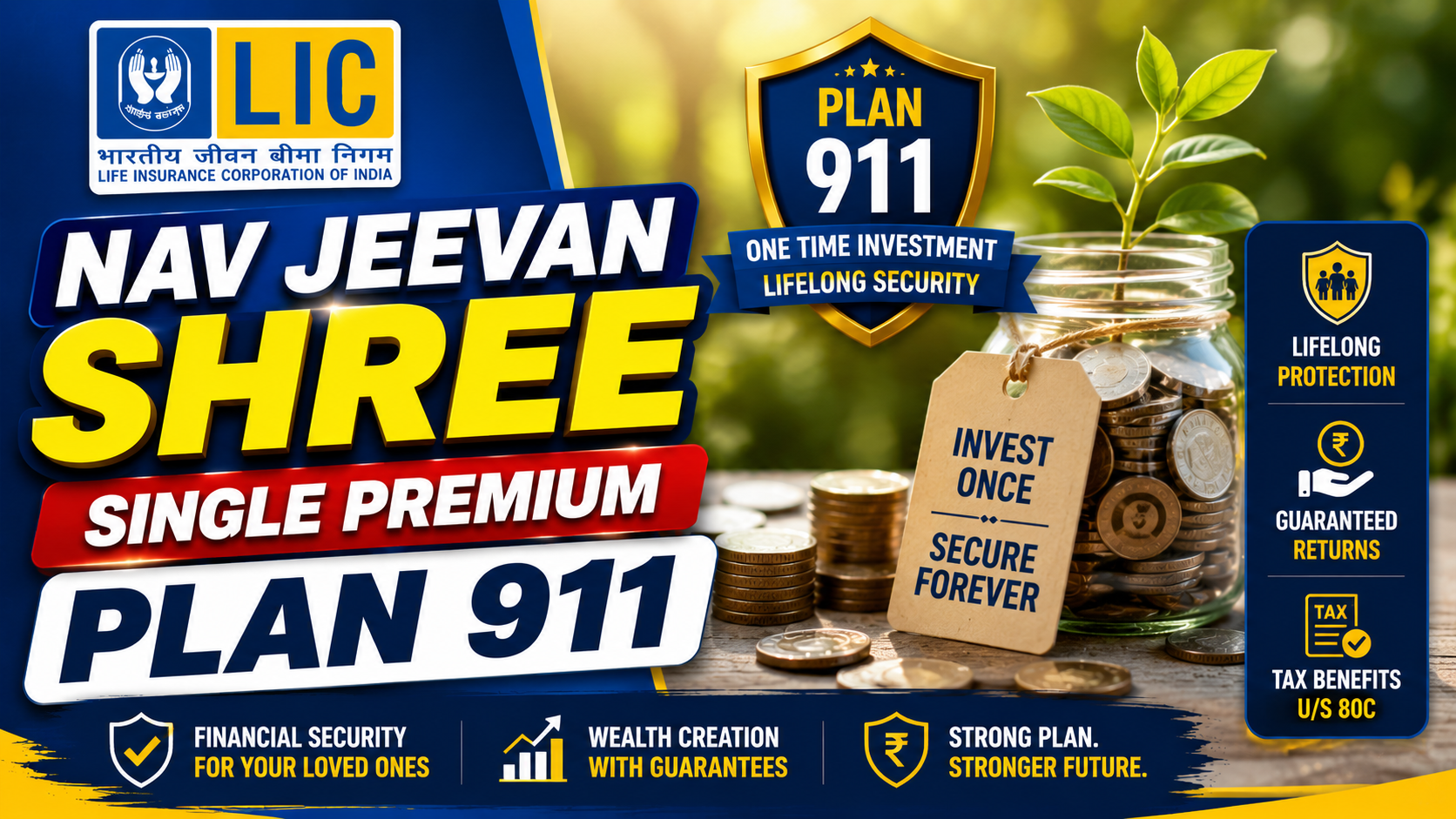 LIC Nav Jeevan Shree - Single Premium (Plan 911)