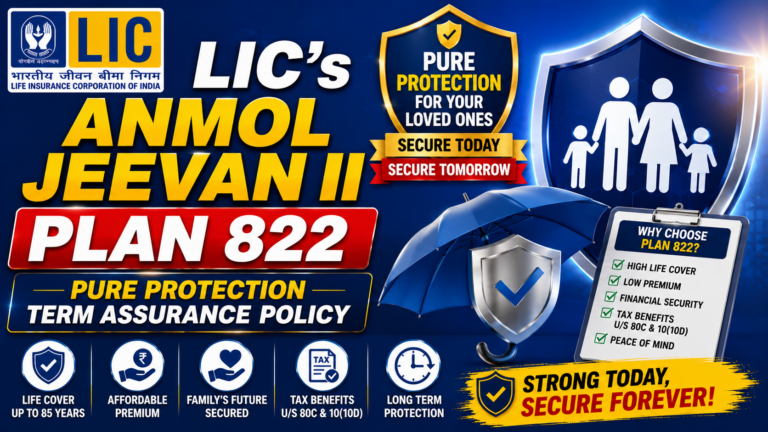 LIC's Anmol Jeevan II Plan 822