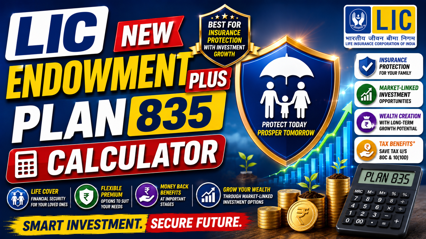 LIC New Endowment Plus Plan 835 Calculator