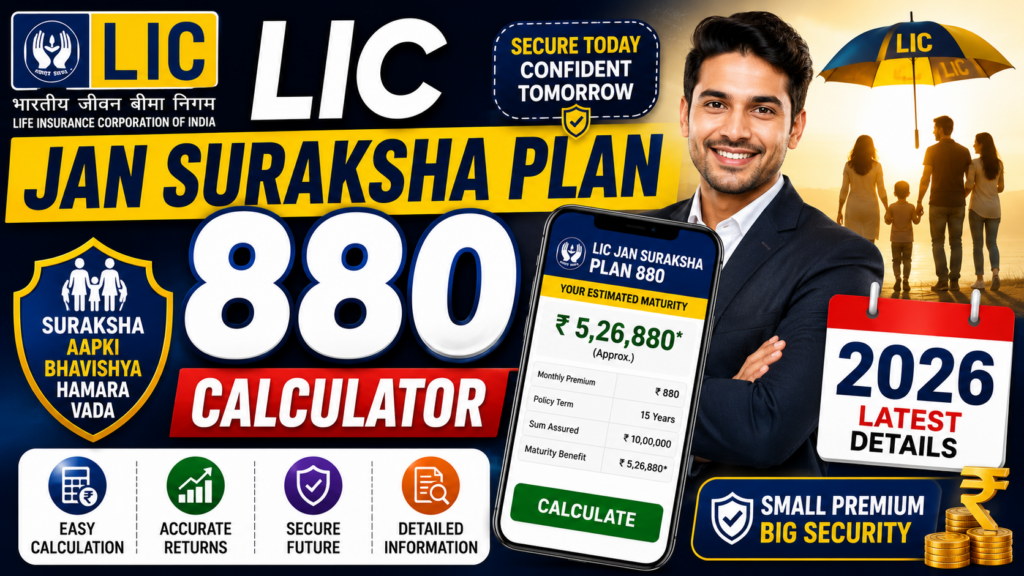 LIC Jan Suraksha Plan 880 Calculator