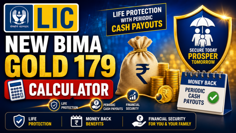 LIC New Bima Gold plan 179