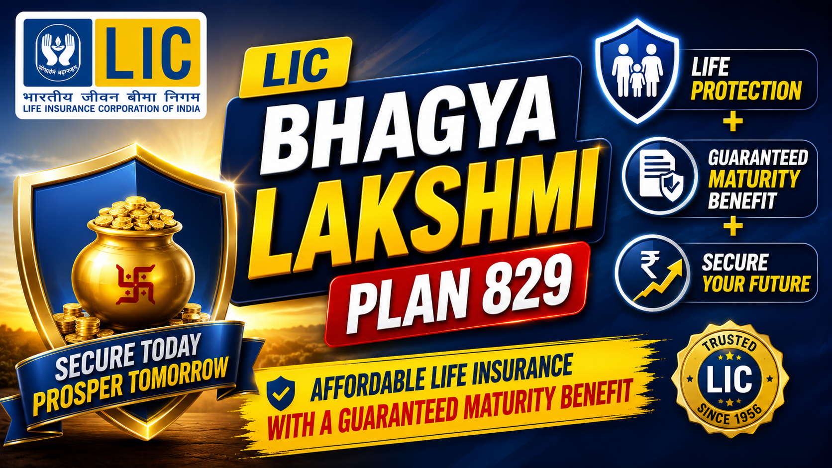 LIC Bhagya Lakshmi Plan 829