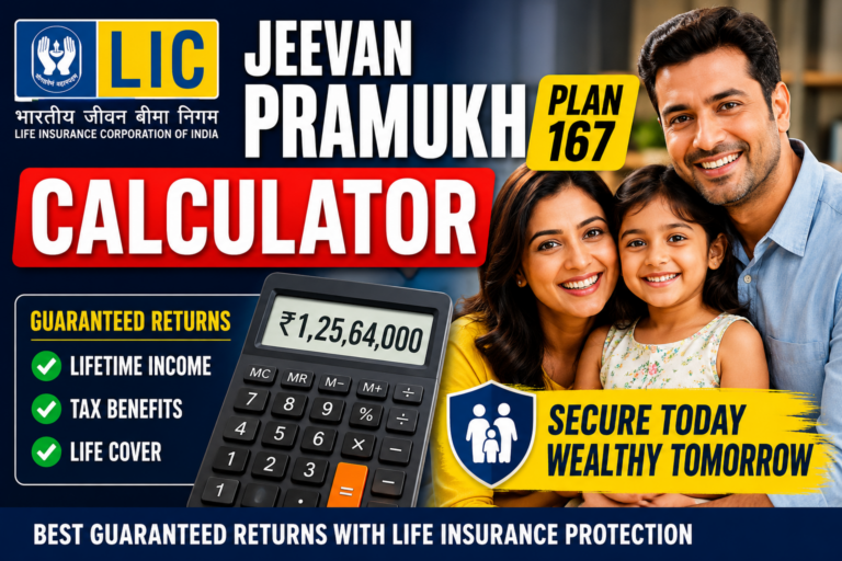 LIC Jeevan Pramukh Plan 167 Calculator