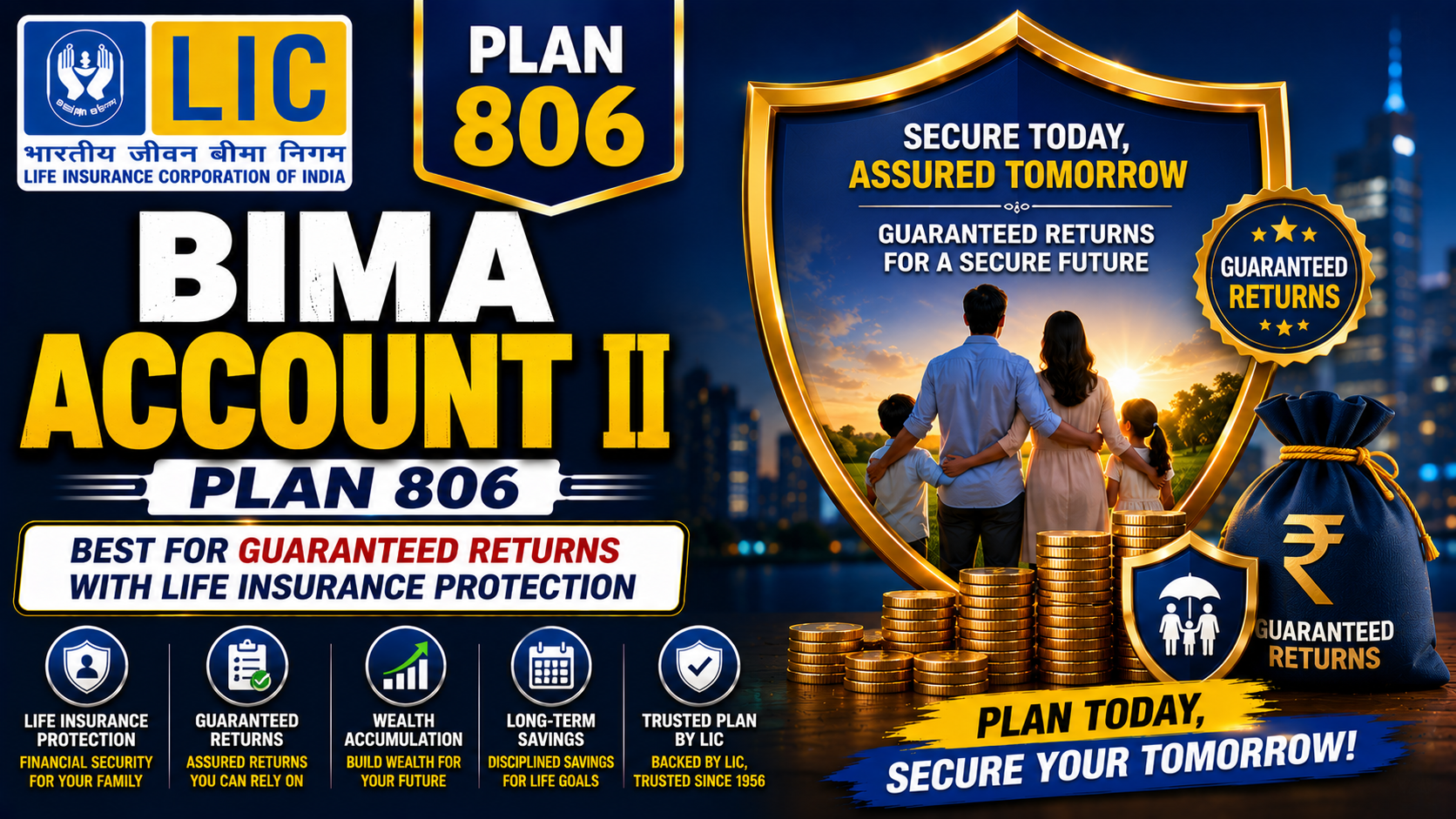 LIC Bima Account II plan 806
