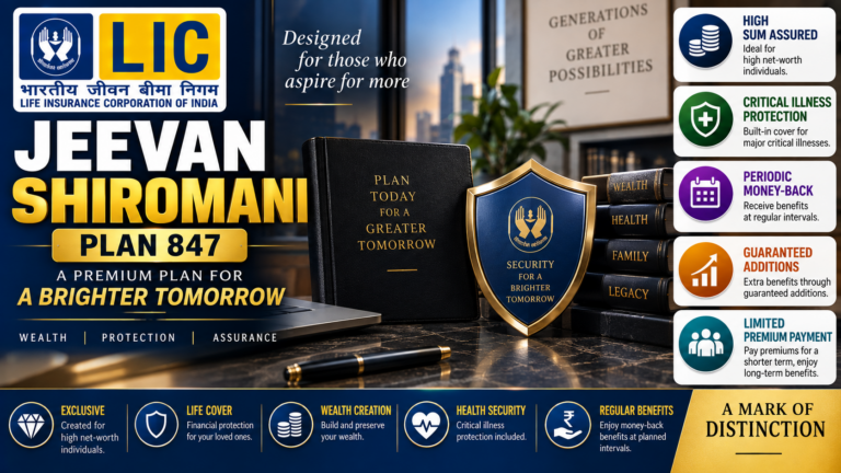 LIC Jeevan Shiromani Plan 847