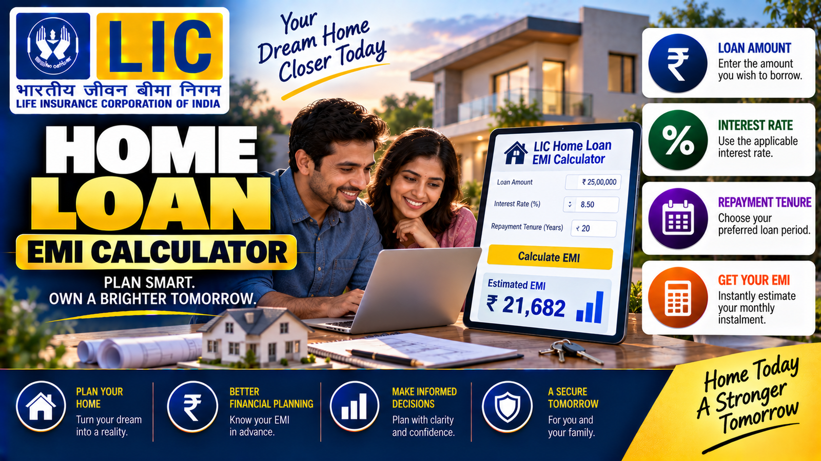 LIC Home Loan EMI Calculator